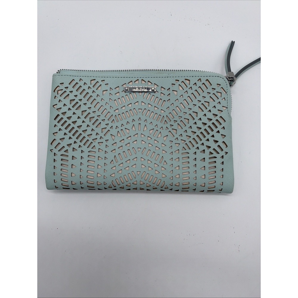 Stella & Dot Seafoam Green Wallet/Clutch Purse 9x6"